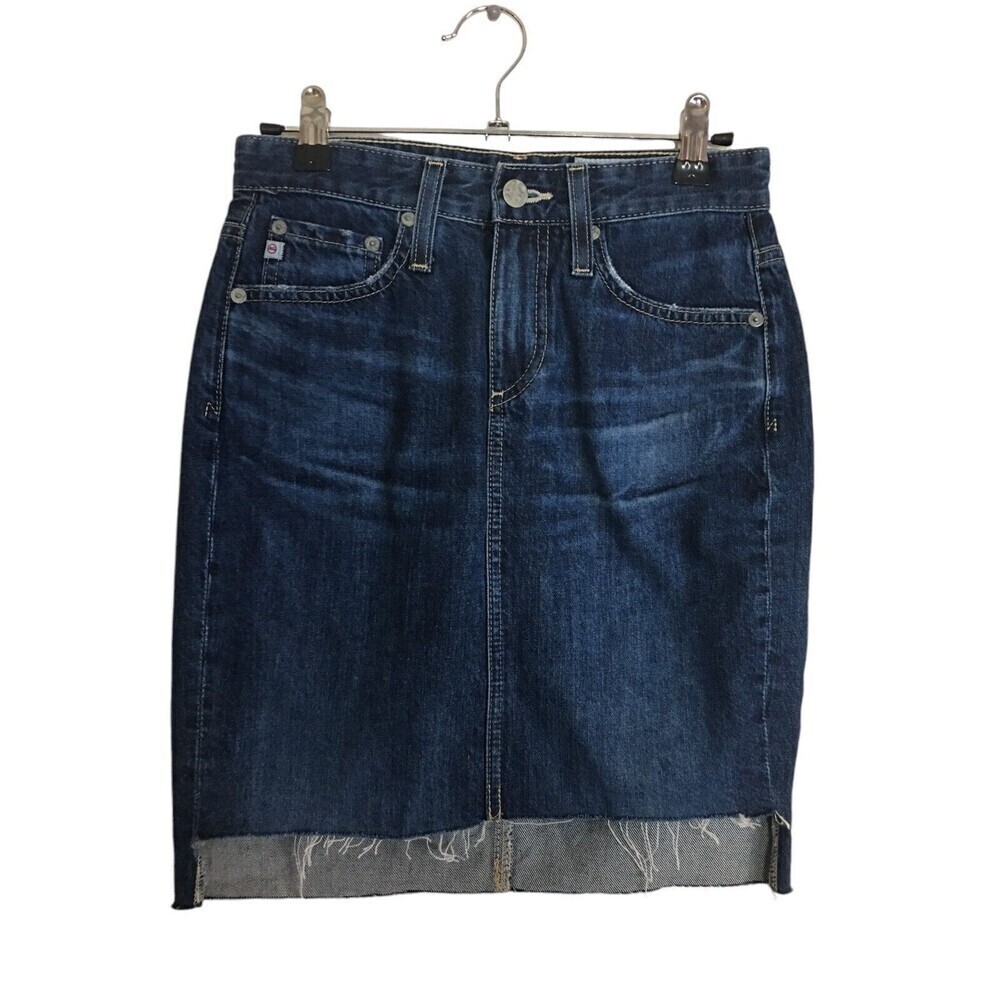 Adriano Goldschmeid Pencil Skirt Women's Size 23R Blue The Erin Denim Jean